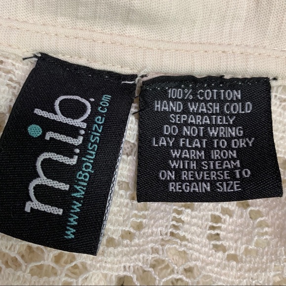 OPEN FRONT WATERFALL IVORY AND LACE CARDIGAN - Picture 6 of 8